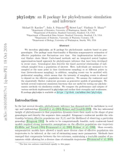 phylodyn: an R package for phylodynamic simulation and inference