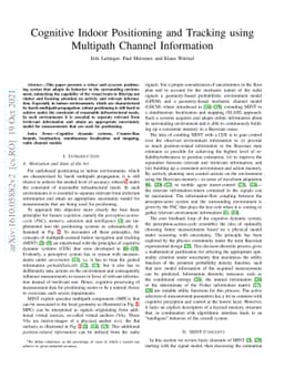 Cognitive Indoor Positioning and Tracking using Multipath Channel
  Information