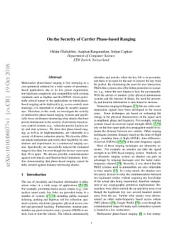 On the Security of Carrier Phase-based Ranging