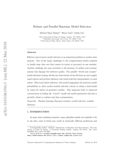 Robust and Parallel Bayesian Model Selection