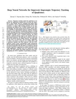 Deep Neural Networks for Improved, Impromptu Trajectory Tracking of
  Quadrotors