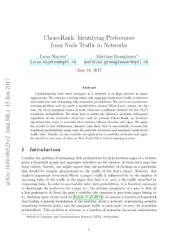 ChoiceRank: Identifying Preferences from Node Traffic in Networks