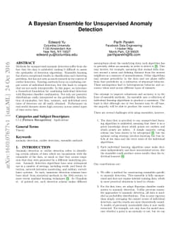 A Bayesian Ensemble for Unsupervised Anomaly Detection