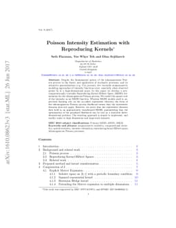 Poisson intensity estimation with reproducing kernels