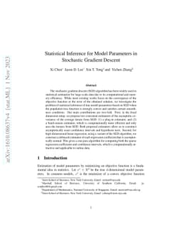 Statistical Inference for Model Parameters in Stochastic Gradient
  Descent