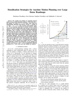 Densification Strategies for Anytime Motion Planning over Large Dense
  Roadmaps
