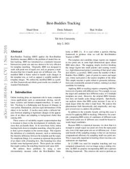 Best-Buddies Tracking