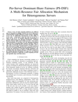 Per-Server Dominant-Share Fairness (PS-DSF): A Multi-Resource Fair
  Allocation Mechanism for Heterogeneous Servers