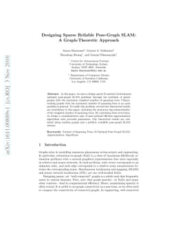 Designing Sparse Reliable Pose-Graph SLAM: A Graph-Theoretic Approach