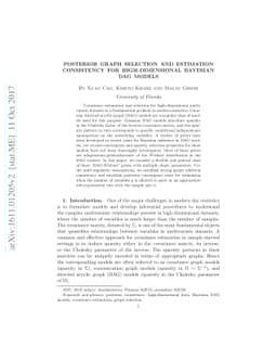 Posterior Graph Selection and Estimation Consistency for
  High-dimensional Bayesian DAG Models