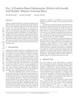 Eve: A Gradient Based Optimization Method with Locally and Globally
  Adaptive Learning Rates