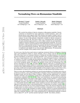 Normalizing Flows on Riemannian Manifolds
