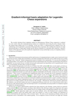 Gradient-informed basis adaptation for Legendre Chaos expansions