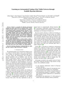 Learning an Astronomical Catalog of the Visible Universe through
  Scalable Bayesian Inference