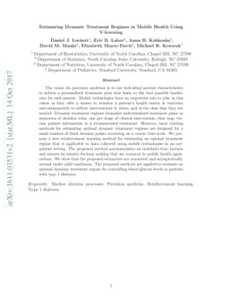 Estimating Dynamic Treatment Regimes in Mobile Health Using V-learning