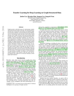 Intrinsic Geometric Information Transfer Learning on Multiple
  Graph-Structured Datasets