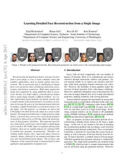 Learning Detailed Face Reconstruction from a Single Image