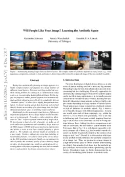 Will People Like Your Image? Learning the Aesthetic Space