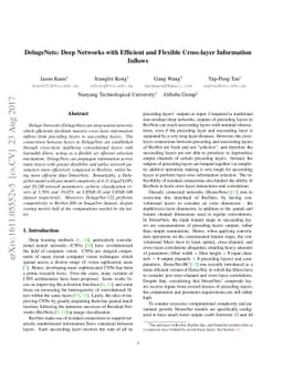 DelugeNets: Deep Networks with Efficient and Flexible Cross-layer
  Information Inflows