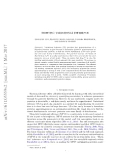 Boosting Variational Inference