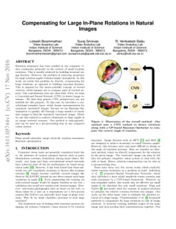 Compensating for Large In-Plane Rotations in Natural Images