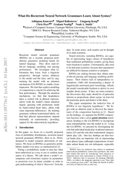 What Do Recurrent Neural Network Grammars Learn About Syntax?