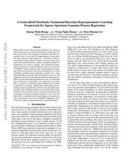 A Generalized Stochastic Variational Bayesian Hyperparameter Learning
  Framework for Sparse Spectrum Gaussian Process Regression