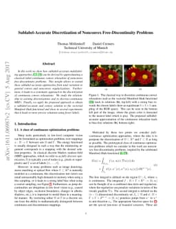 Sublabel-Accurate Discretization of Nonconvex Free-Discontinuity
  Problems