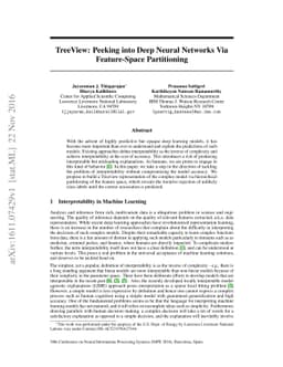 TreeView: Peeking into Deep Neural Networks Via Feature-Space
  Partitioning