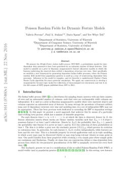 Poisson Random Fields for Dynamic Feature Models