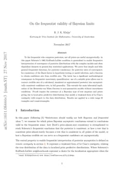 On the frequentist validity of Bayesian limits