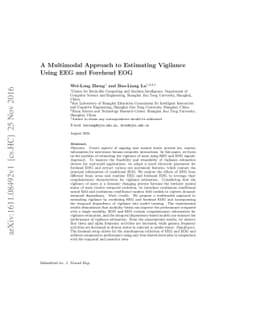 A Multimodal Approach to Estimating Vigilance Using EEG and Forehead EOG