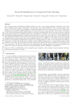 Person Re-Identification by Unsupervised Video Matching