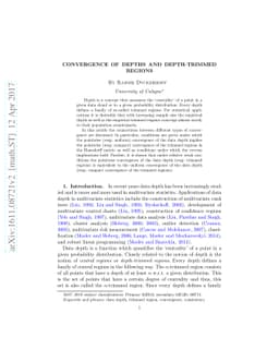 Convergence of depths and depth-trimmed regions
