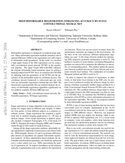 Deep Deformable Registration: Enhancing Accuracy by Fully Convolutional
  Neural Net