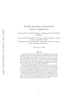 Flexible Scheduling of Distributed Analytic Applications