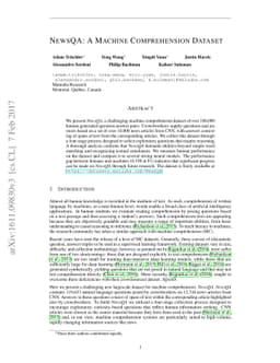 NewsQA: A Machine Comprehension Dataset