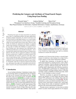Predicting the Category and Attributes of Visual Search Targets Using
  Deep Gaze Pooling