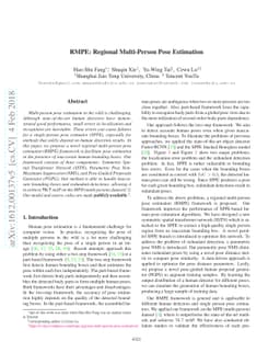 RMPE: Regional Multi-person Pose Estimation