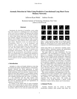 Anomaly Detection in Video Using Predictive Convolutional Long
  Short-Term Memory Networks
