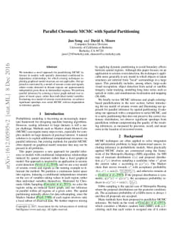 Parallel Chromatic MCMC with Spatial Partitioning