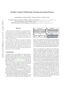 Globally Consistent Multi-People Tracking using Motion Patterns