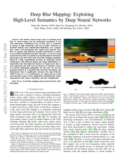 Deep Blur Mapping: Exploiting High-Level Semantics by Deep Neural
  Networks