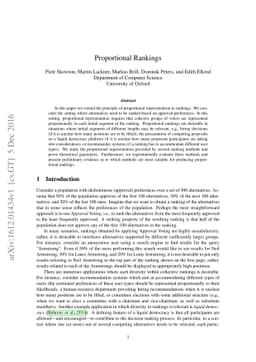 Proportional Rankings