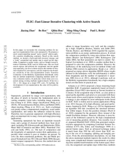 FLIC: Fast Linear Iterative Clustering with Active Search