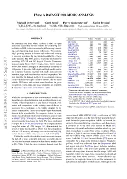 FMA: A Dataset For Music Analysis
