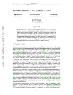 Towards Information-Seeking Agents