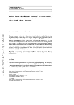 Finding Better Active Learners for Faster Literature Reviews