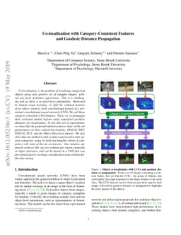 Co-localization with Category-Consistent Features and Geodesic Distance
  Propagation