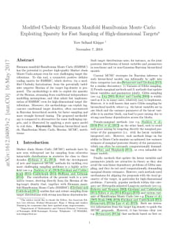 Modified Cholesky Riemann Manifold Hamiltonian Monte Carlo: Exploiting
  Sparsity for Fast Sampling of High-dimensional Targets